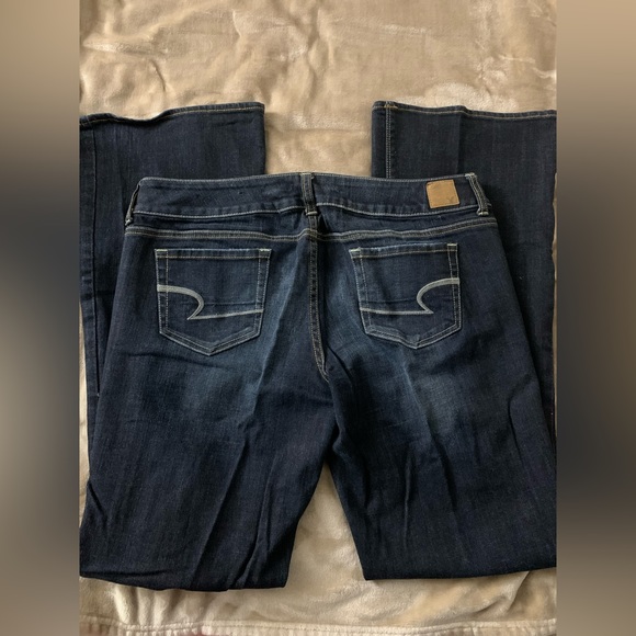 American Eagle 🦅 dark blue jeans size 14 - Picture 2 of 3